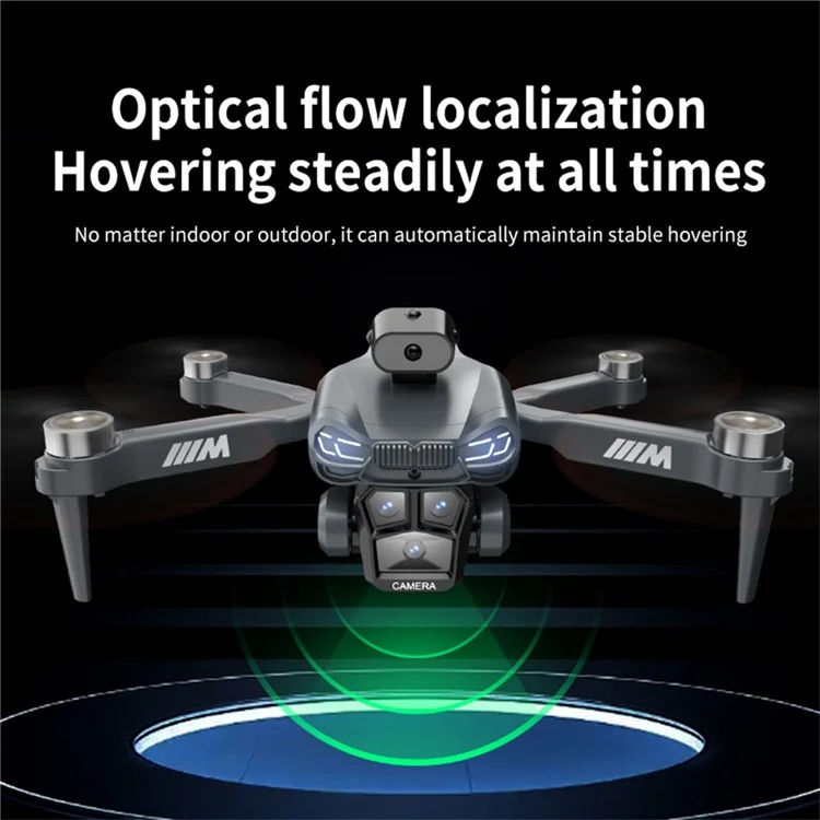 S183 HD Dual Camera Optical Flow Positioning Quadcopter Folding Obstacle Avoidance RC Drone, 2 Batteries