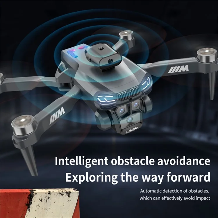 S183 HD Dual Camera Optical Flow Positioning Quadcopter Folding Obstacle Avoidance RC Drone, 2 Batteries