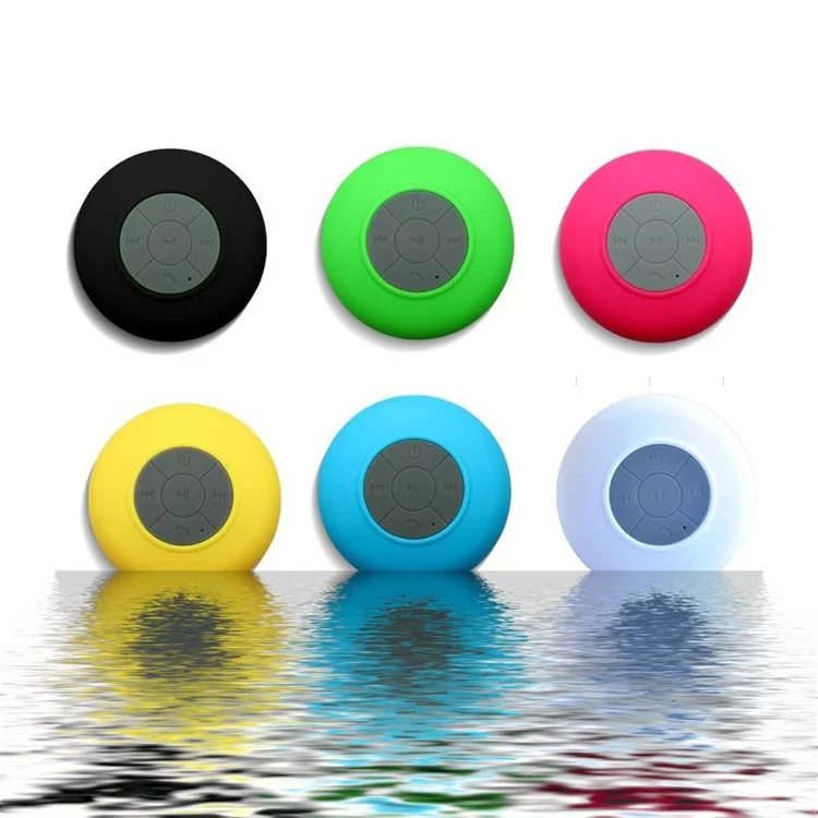 Suction Cup Mini Wireless Bluetooth Speaker Hands-free Call IPX4 Waterproof Shower Loudspeaker for iPhone 7/7 Plus etc. - Blue