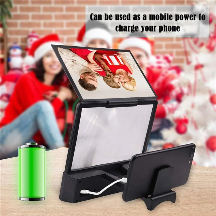 L8 Mobile Phone Screen Magnifier Wireless Bluetooth Speaker Video Magnifying Subwoofer with Photo Frame Function