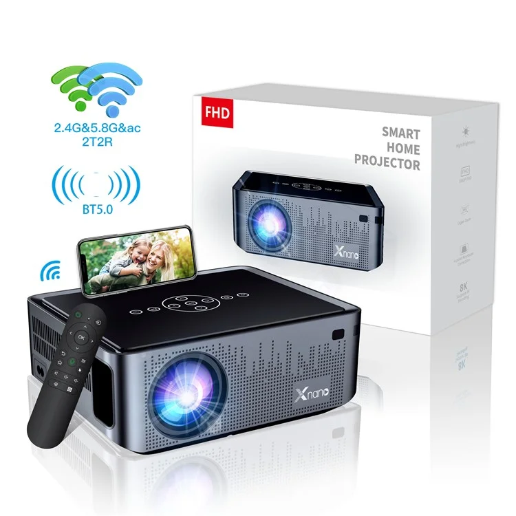 ProjectX1PRO Autofocus Projector WiFi Bluetooth Portable Home Theater 8K Video Projector - US Plug