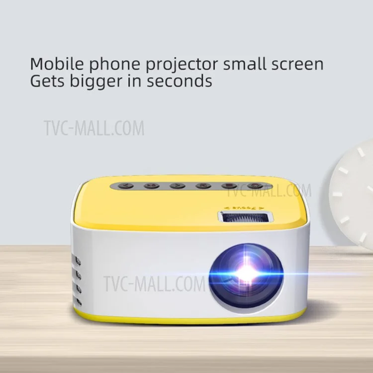 T20 Mini LED Projector 1080P High Definition Portable Home Theater Media Player - AU Plug