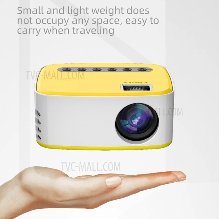 T20 Mini LED Projector 1080P High Definition Portable Home Theater Media Player - AU Plug