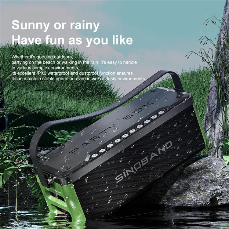 SINOBAND (XDOBO) Party Box 1985 Portable TWS Bluetooth Speaker Colorful Light Wireless Music Subwoofer Power Bank