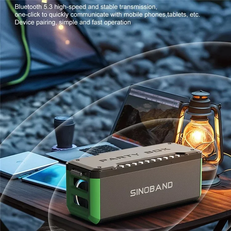 SINOBAND (XDOBO) Party Box 1985 Portable TWS Bluetooth Speaker Colorful Light Wireless Music Subwoofer Power Bank