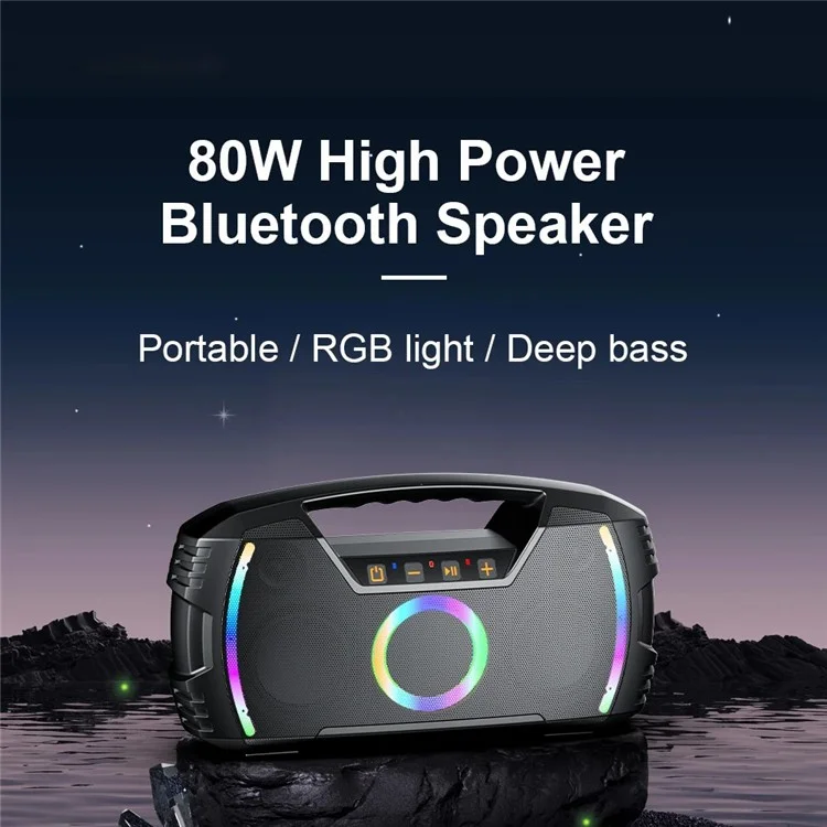 SINOBAND (XDOBO) Blade 1974 80W Portable RGB Light Bluetooth Speaker Waterproof Outdoor Music Subwoofer