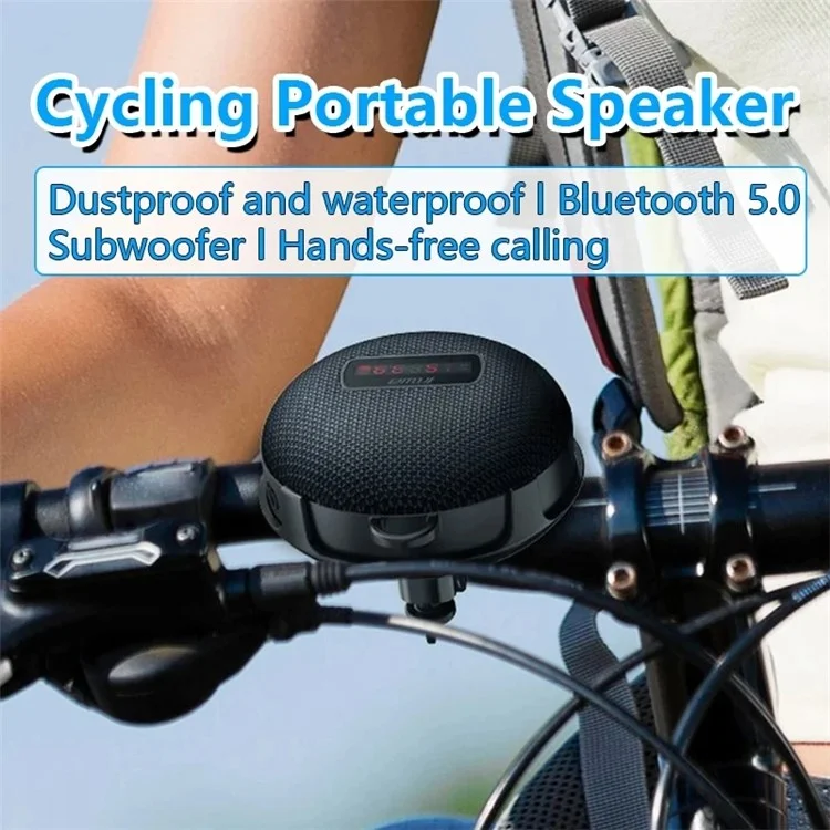 INWA MZ-508 Outdoor Cycling Bluetooth Speaker Digital Display Portable Waterproof Loudspeaker