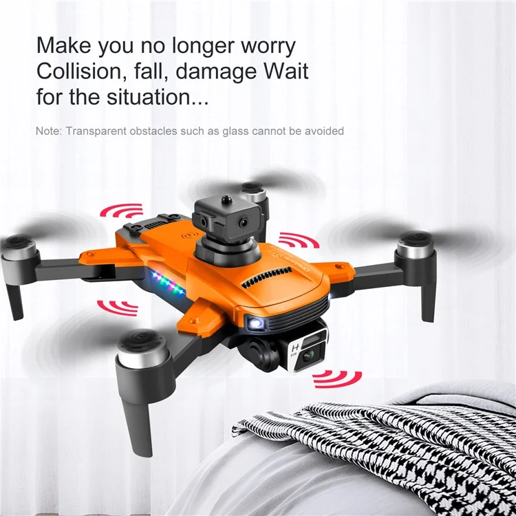 S99 MAX 480P Brushless Mini Drone 8K 4-Way Obstacle Avoidance Optical Flow Foldable RC Quadcopter with 3 Batteries - Dark Grey