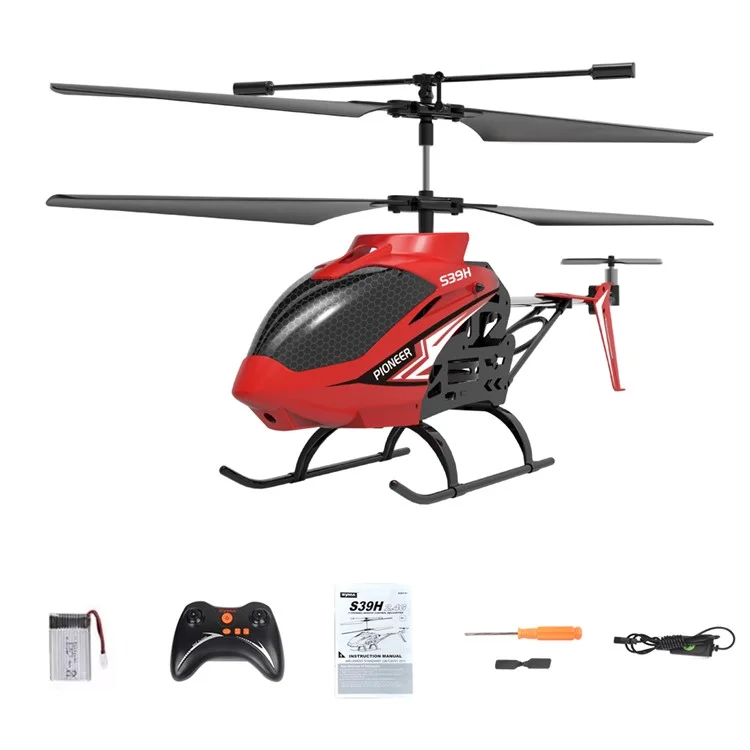 SYMA S39H Intelligent Altitude Hold RC Helicopter Airplane 2.4G Wireless Alloy Aircraft Toy, Single Battery