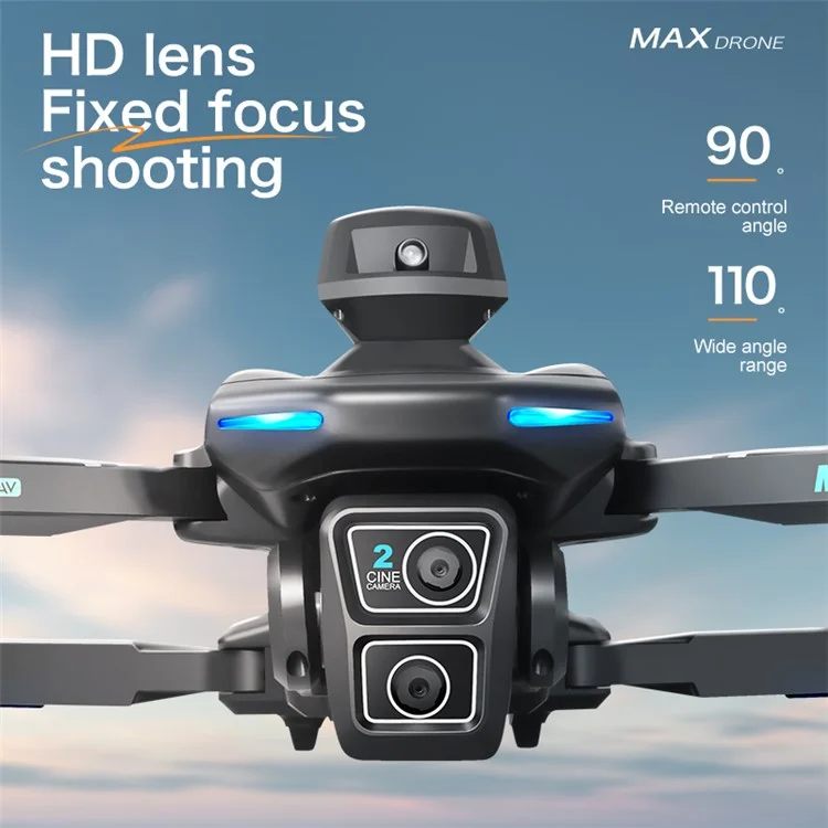 XT606 720P Camera 2.4G WiFi FPV Dual Axis Gimbal Brushless Foldable RC Drone, with 1 Battery