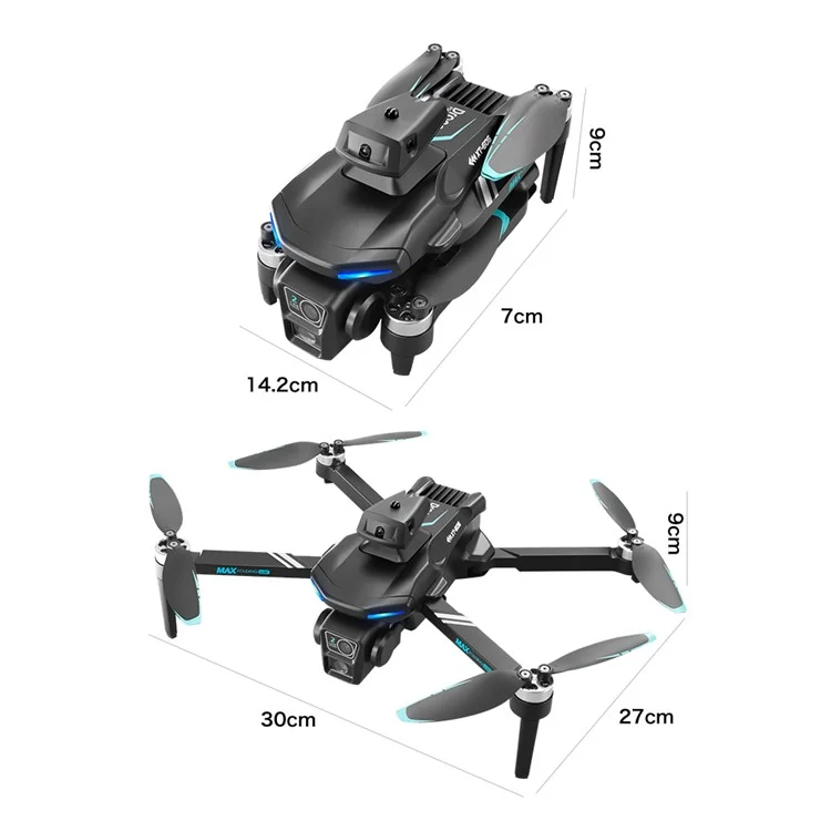 XT606 720P Camera 2.4G WiFi FPV Dual Axis Gimbal Brushless Foldable RC Drone, with 1 Battery