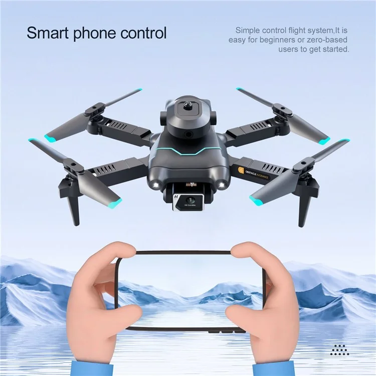 S96 Single Cameras RC Drone Smart Hover Obstacle Avoidance Optical Flow Positioning Folding Remote Control Flying Quadcopter