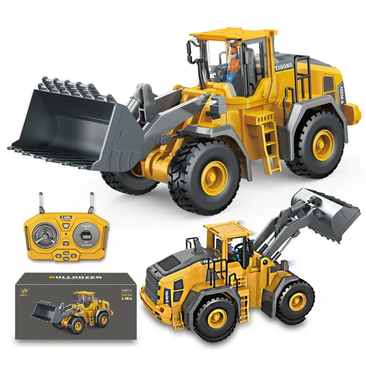 BC1057 Children 2.4G Bulldozer Kids Alloy RC Engineering Vehicle Toys with Remote Control