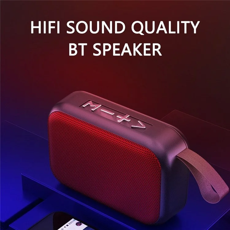 Portable High-quality Wireless BT Hands-Free Call Speaker Outdoor Speakers - Black