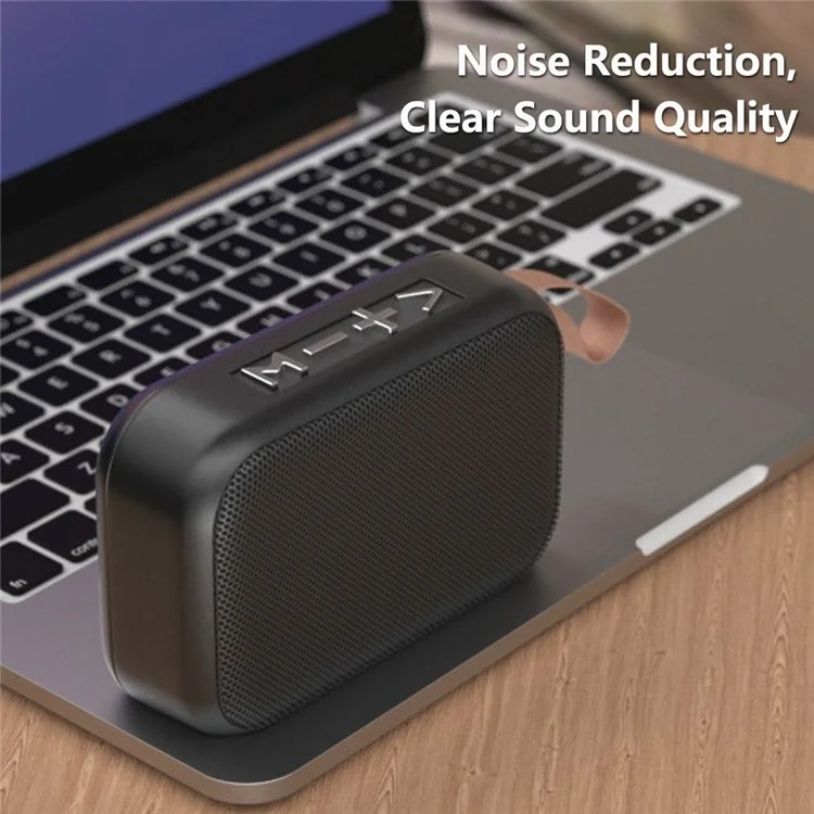 Portable High-quality Wireless BT Hands-Free Call Speaker Outdoor Speakers - Black